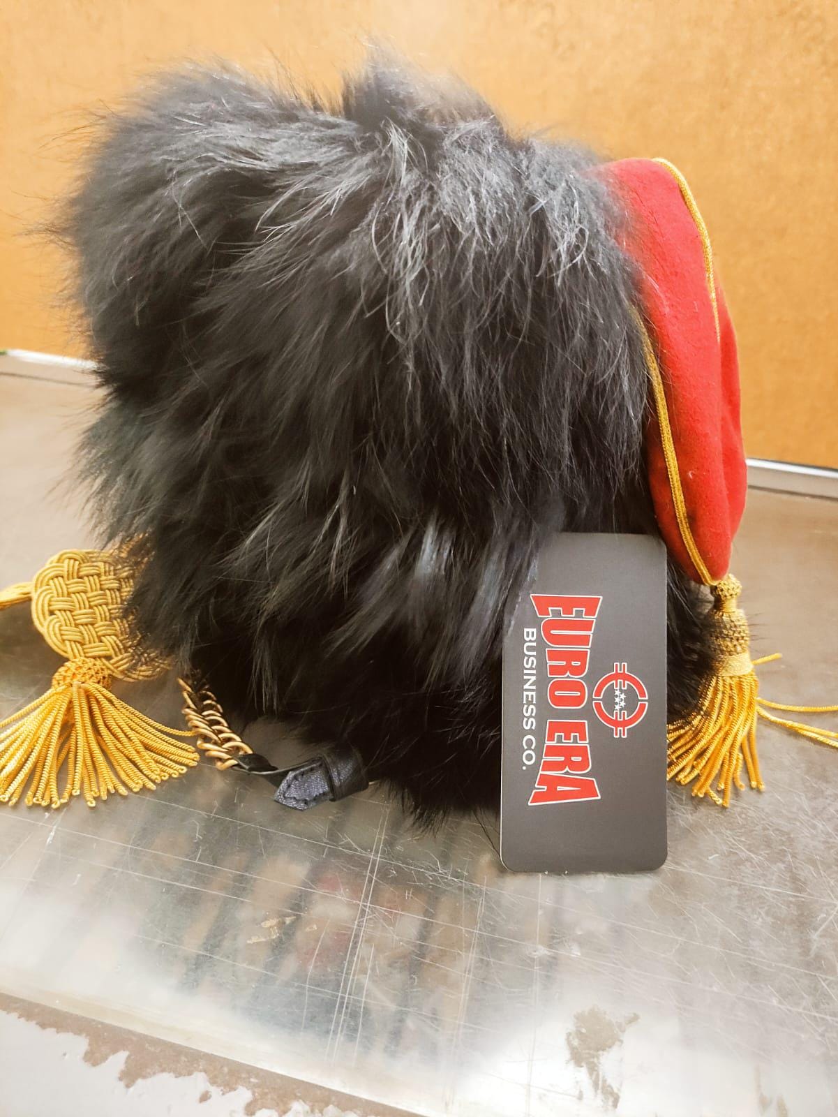 Napoleonic Hussar Guard Busby Cap: Leather Colback, Horse Hunter