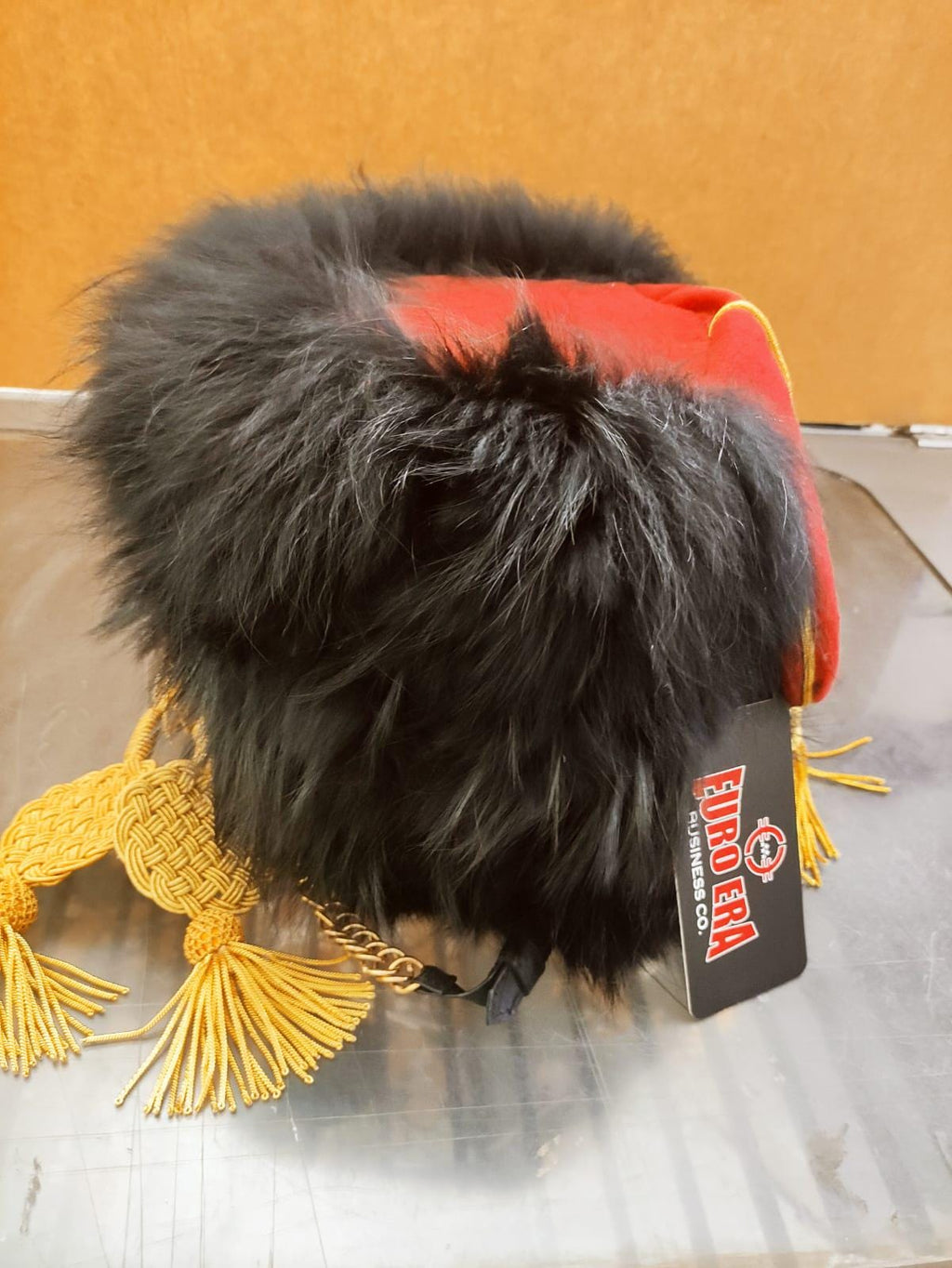 Napoleonic Hussar Guard Busby Cap: Leather Colback, Horse Hunter