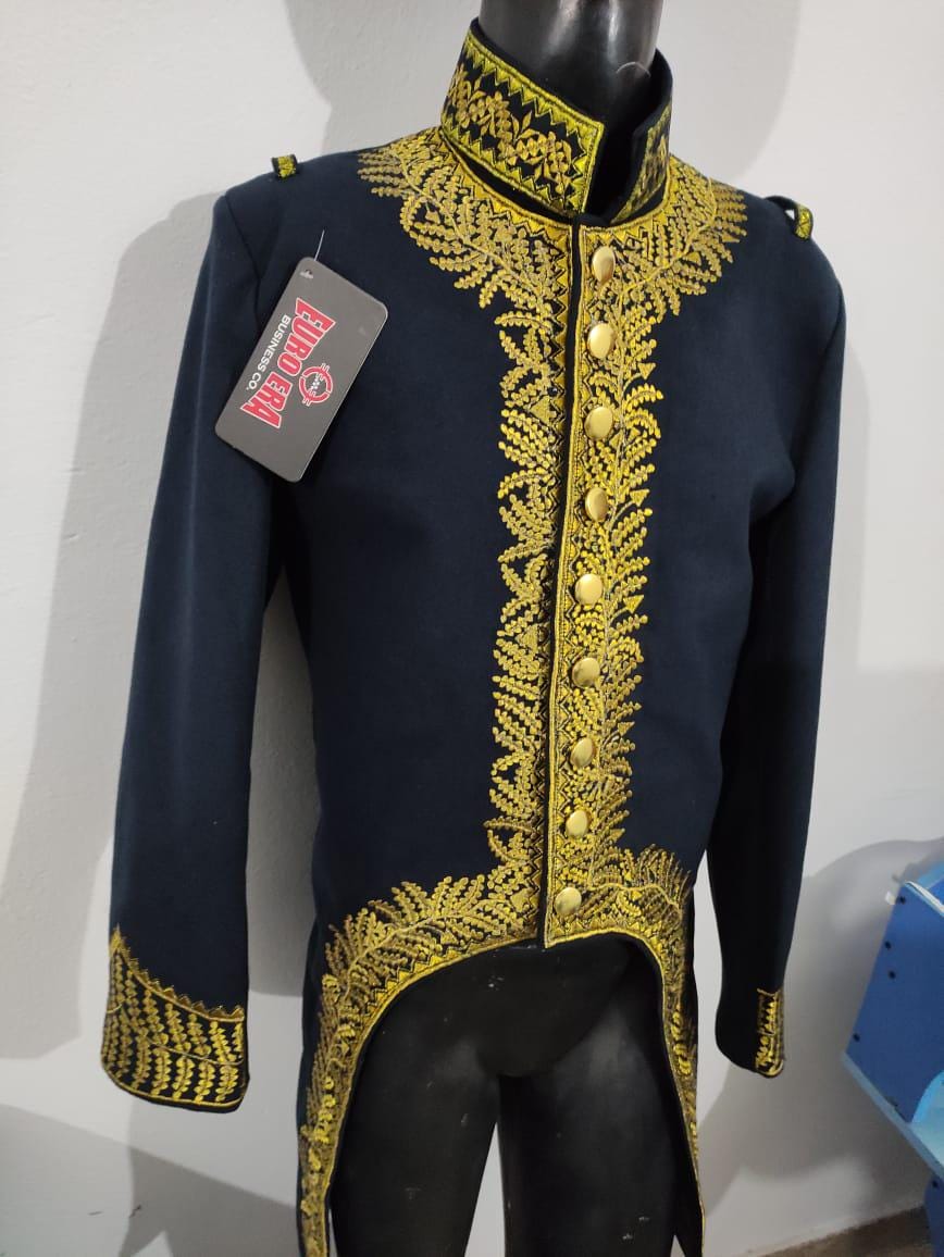Napoleonic General of Division Wool Frock Coat: 1st Empire Military Tailcoat