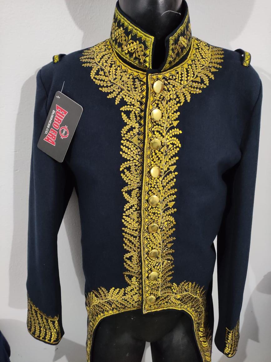 Napoleonic General of Division Wool Frock Coat: 1st Empire Military Tailcoat