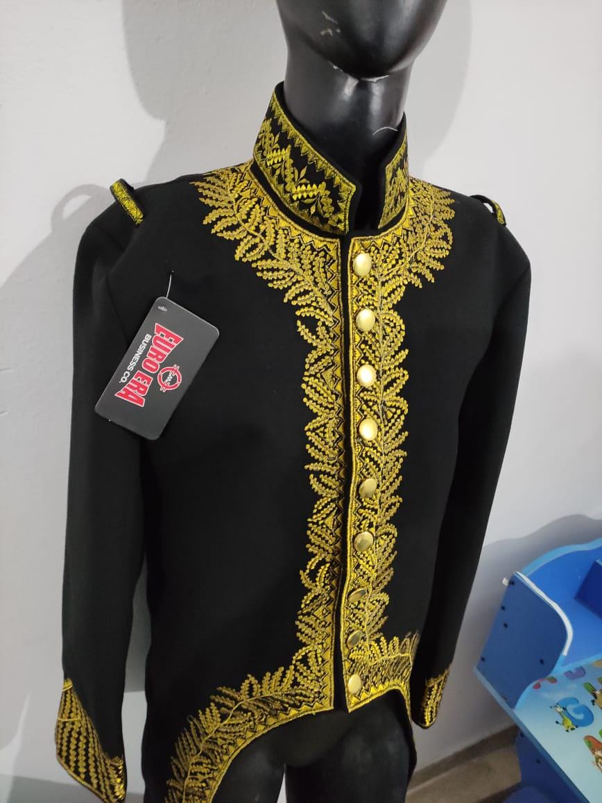 Napoleonic General of Division Wool Tailcoat: 1st Empire Military Uniform