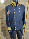 Civil War Style USMC Officer Frock Coat: Navy Blue Military Jacket