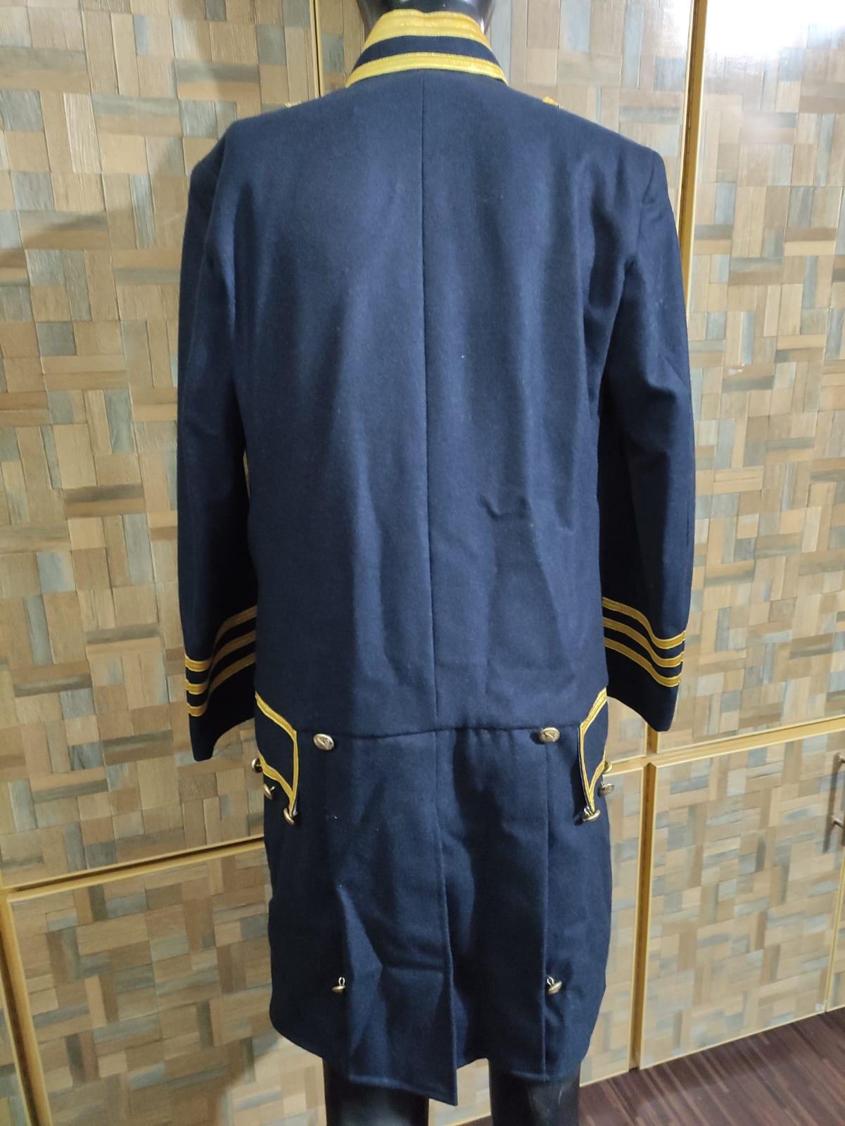 Civil War Style USMC Officer Frock Coat: Navy Blue Military Jacket