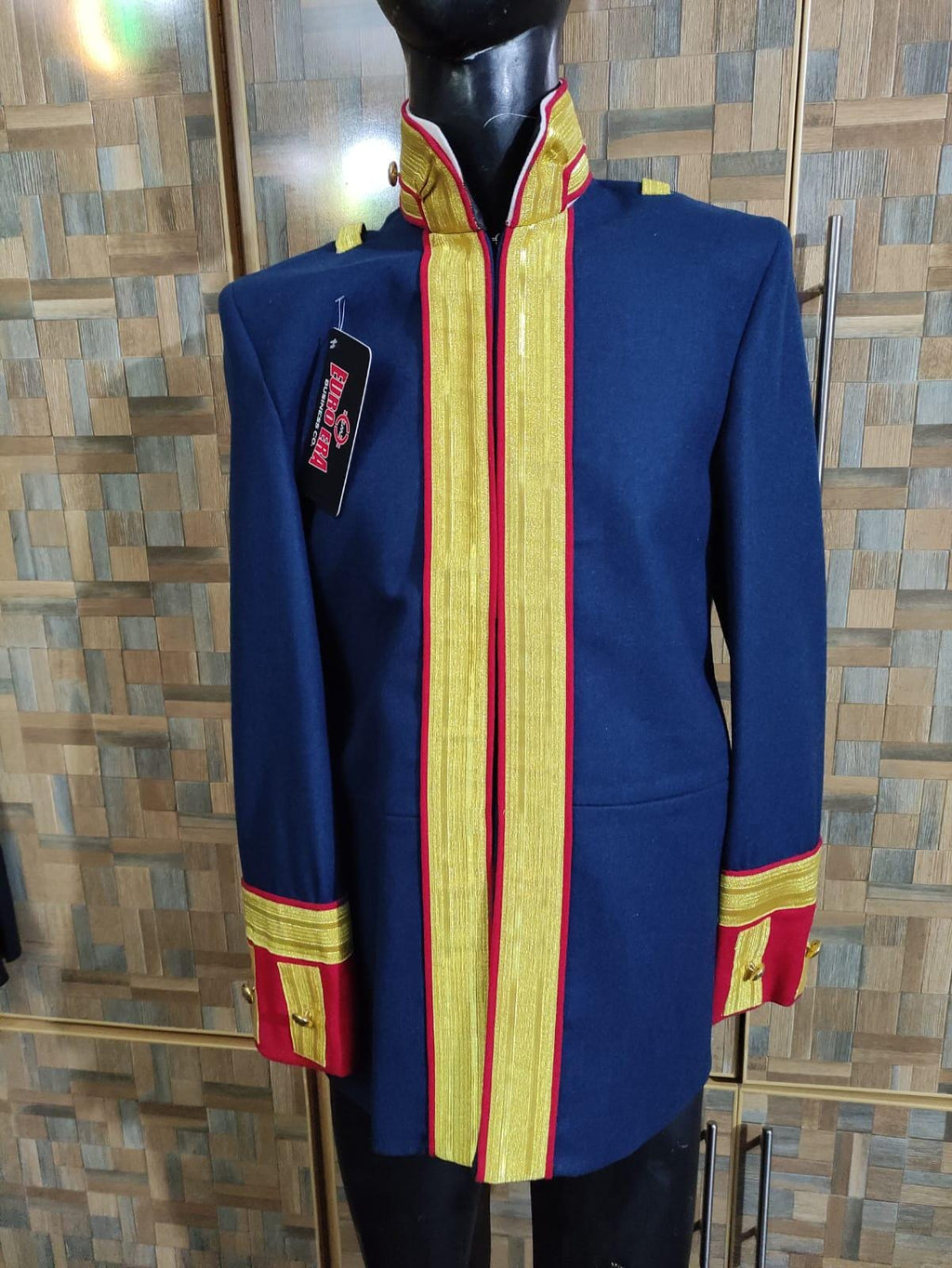 Steampunk Parade Officer Coat: Military Style Ceremonial Jacket