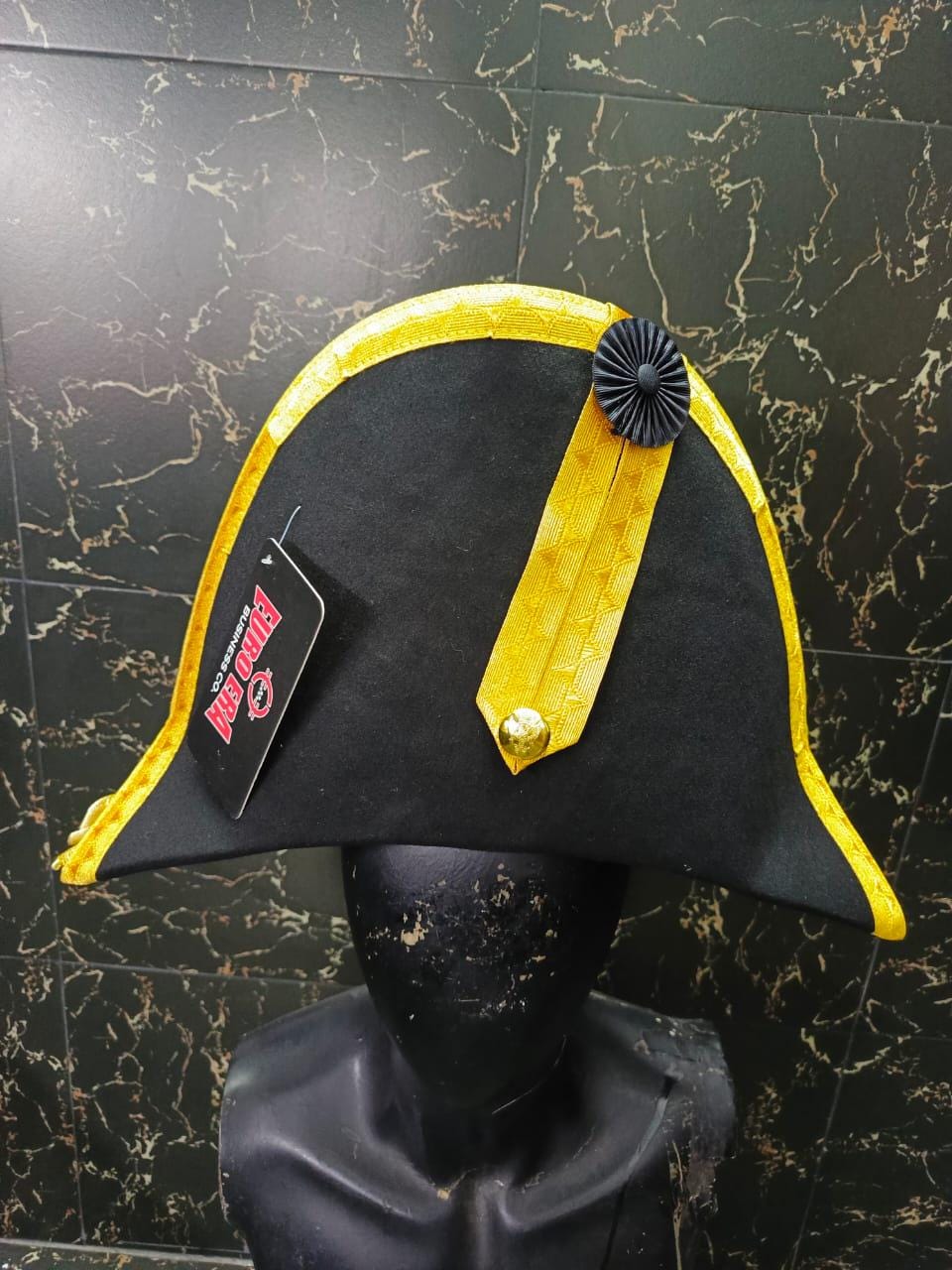 Felted Wool Bicorn Hat: Napoleonic, Pirate, British Officer Style