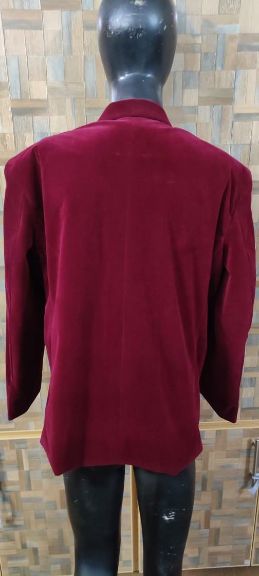 New Burgundy Velvet Smoking Robe Coat Jacket Wedding Party Wear Robe Smoking COAT | Designer Velvet Jacket | Velvet Fashion | Evening Wear