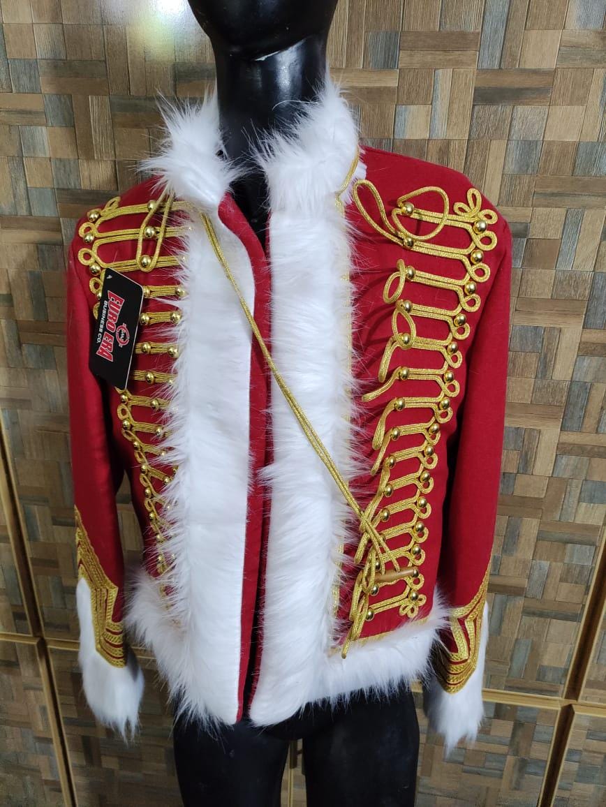 Napoleonic Hussars Wool Pelisse Jacket: French Dolmen Horse Hunter Guards Officer