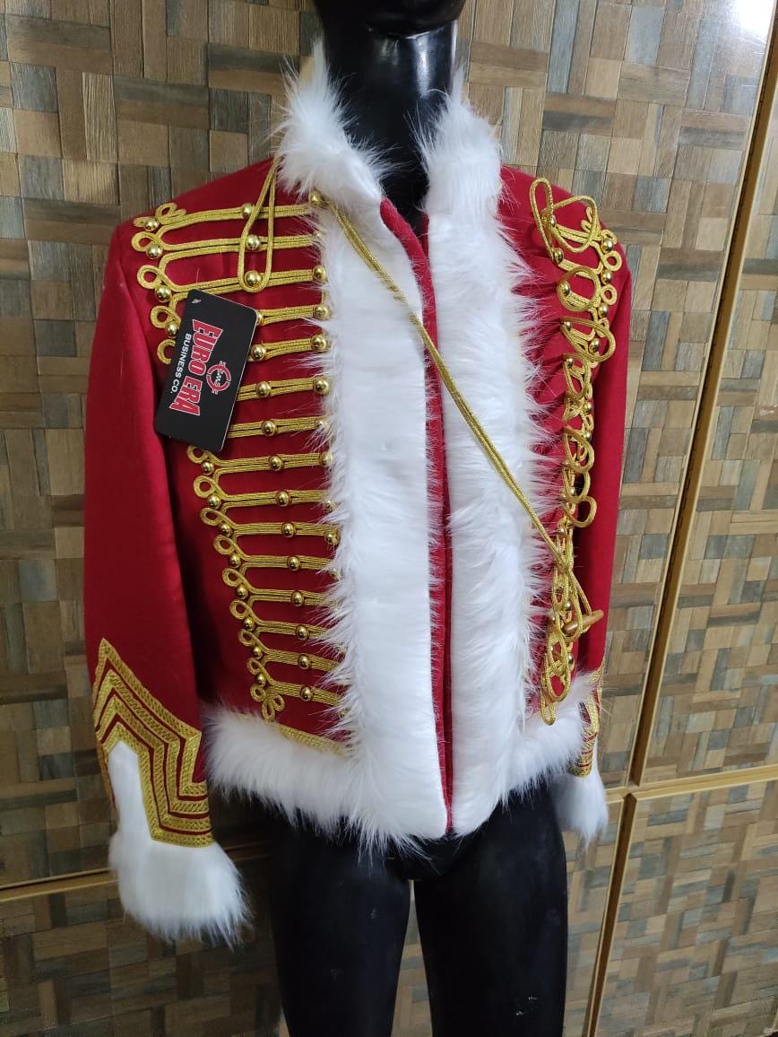 Napoleonic Hussars Wool Pelisse Jacket: French Dolmen Horse Hunter Guards Officer