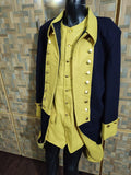 Napoleonic Wool Frock Coat & Waistcoat: Military Steampunk Uniform