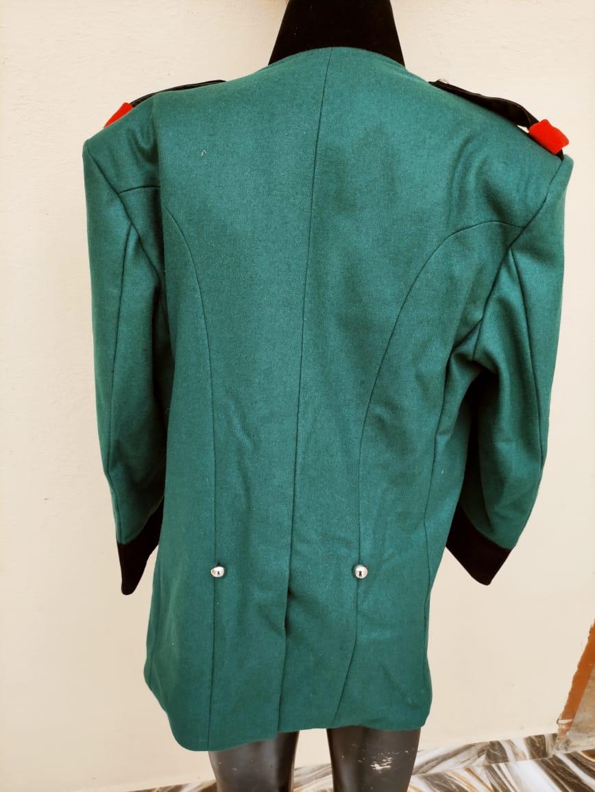 95th Rifles Napoleonic Tunic: Green Wool Military Jacket