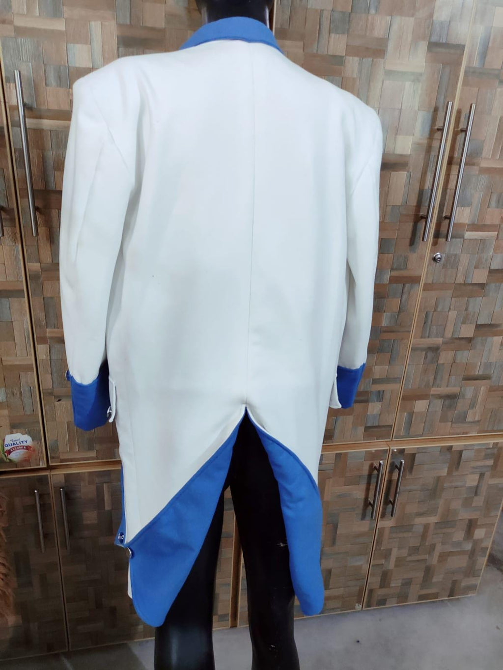 Wool Napoleonic Frock Coat & Waistcoat: Revolutionary War Officer Uniform