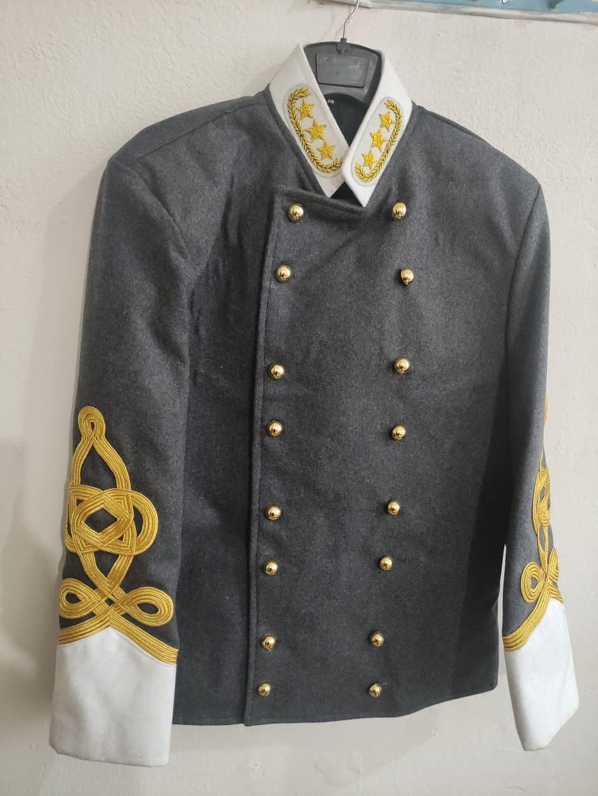 Civil War Confederate General Officer Coat jacket with Rank Stars | Militaryjacket | Men Officer Jacket | Formal Wool Coat | Military Coat