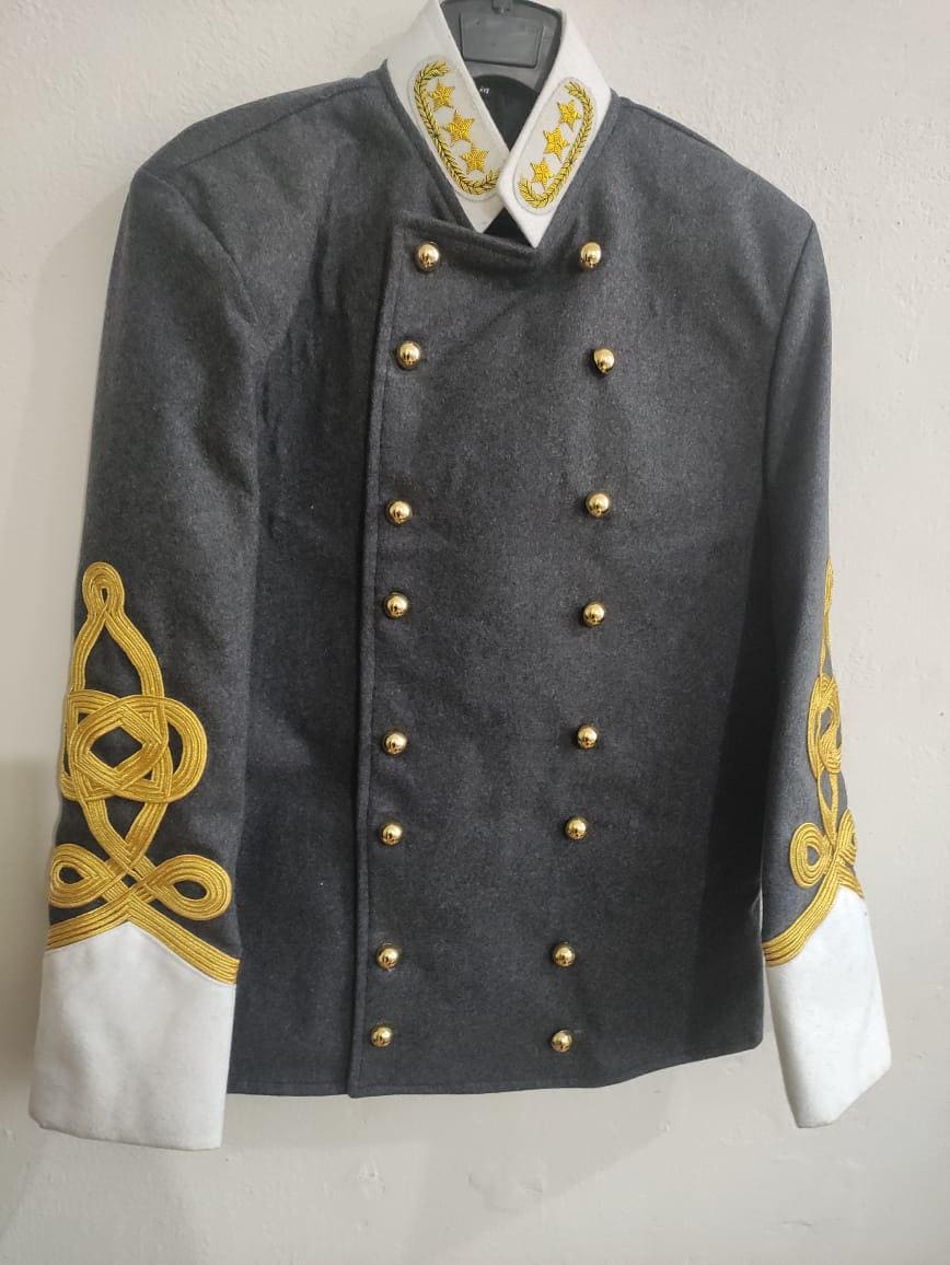 Civil War Confederate General Officer Coat jacket with Rank Stars | Militaryjacket | Men Officer Jacket | Formal Wool Coat | Military Coat