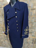 Civil War US Navy Captain Frock Coat: Double Breasted Wool Officer Jacket