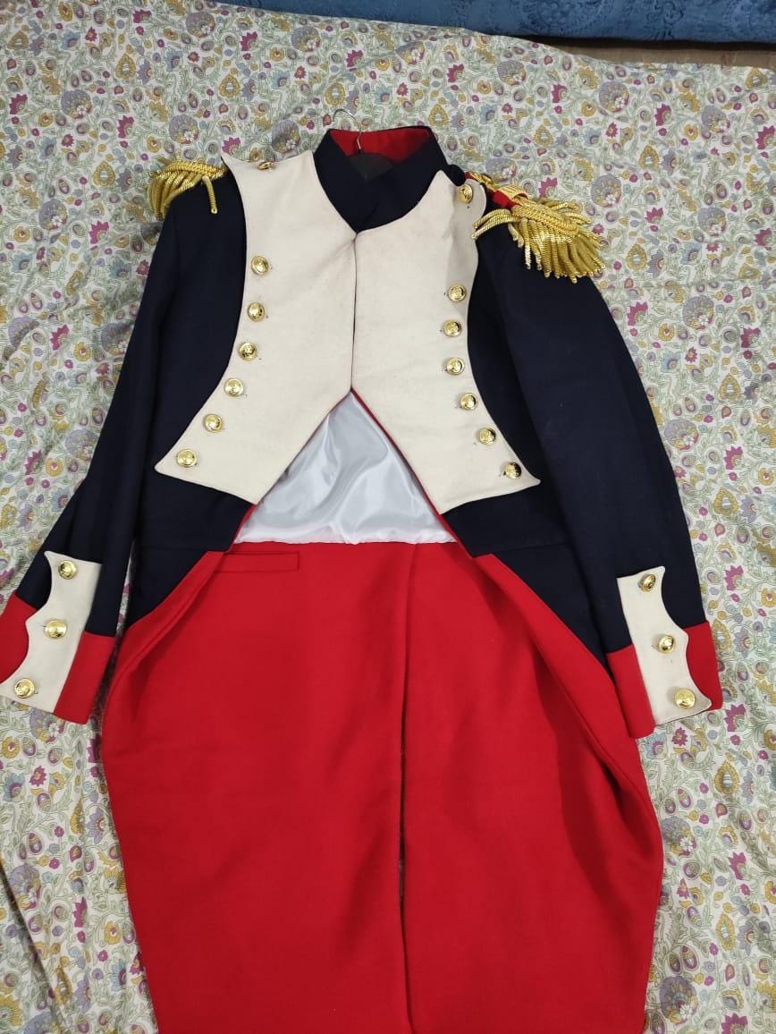 Napoleonic French Imperial Officer Frock Coat: Historical Military Uniform