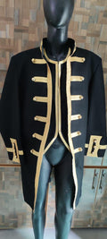 Napoleonic Wool Frock Coat & Waistcoat: Revolutionary War, Navy Style