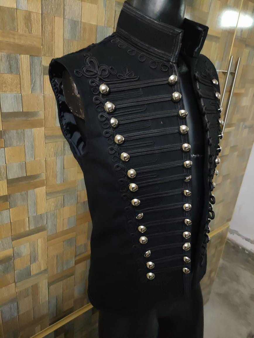 Adam Ant Style Hussars Waistcoat: Military Steampunk Vest, Gothic Costume