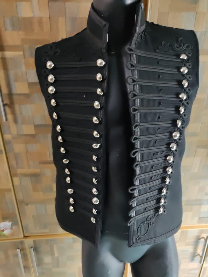 Adam Ant Style Hussars Waistcoat: Military Steampunk Vest, Gothic Costume