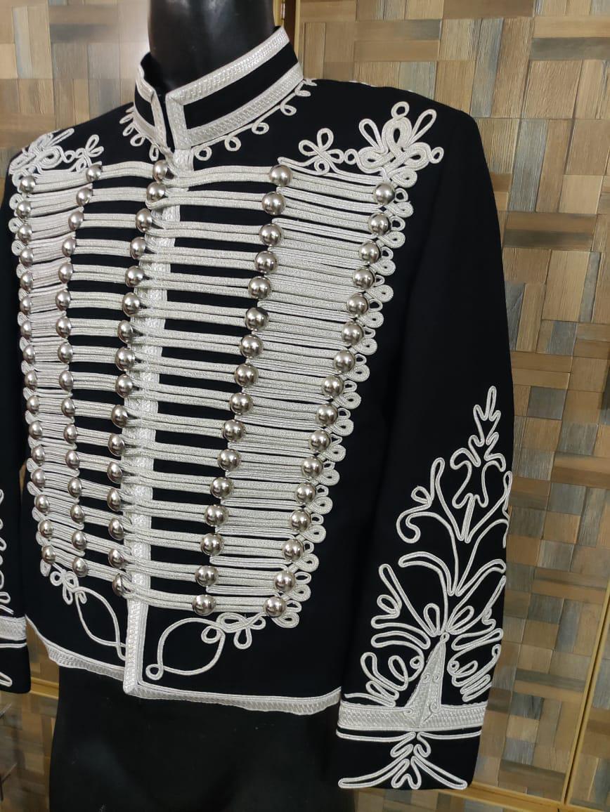 Adam Ant Hussars Wool Jacket: Napoleonic Officer Style