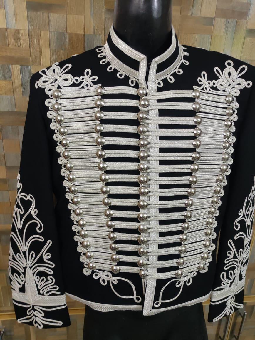 Adam Ant Hussars Wool Jacket: Napoleonic Officer Style