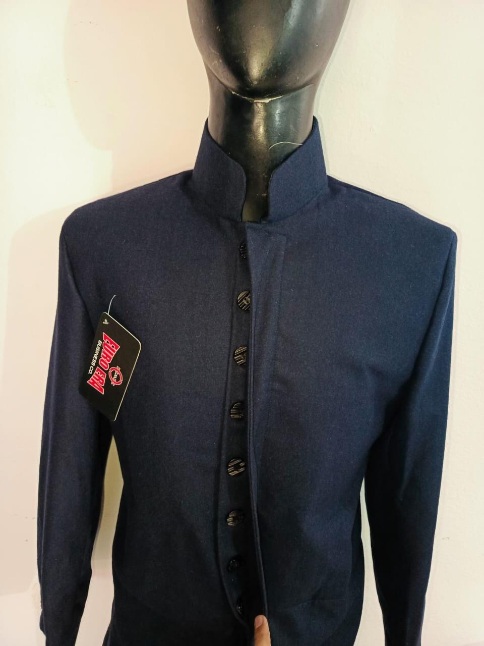 Regency Naval Officer Frock Coat: 18th Century Inspired Navy Blue