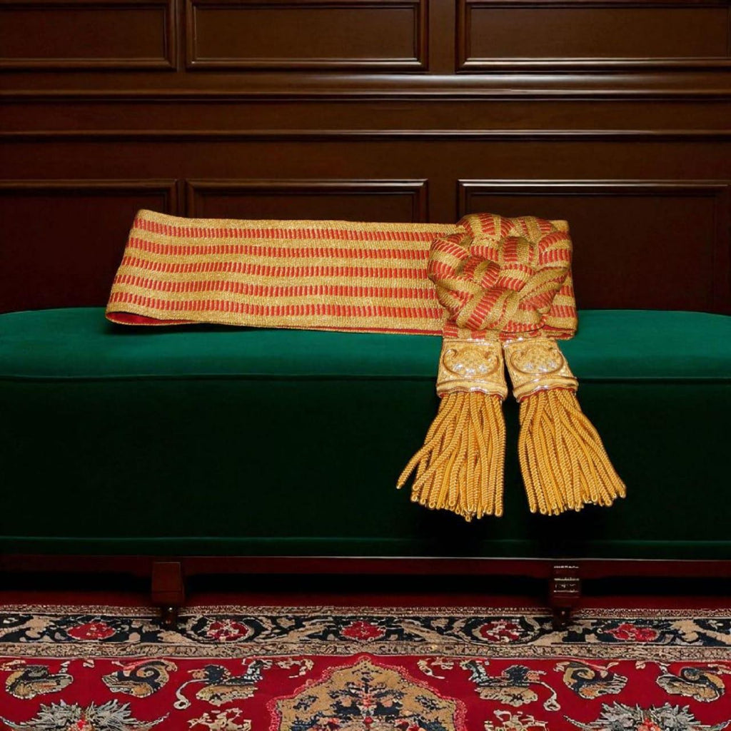 Napoleonic General of the Empire Sash: Hand-Worked Bullion Wire Fringe