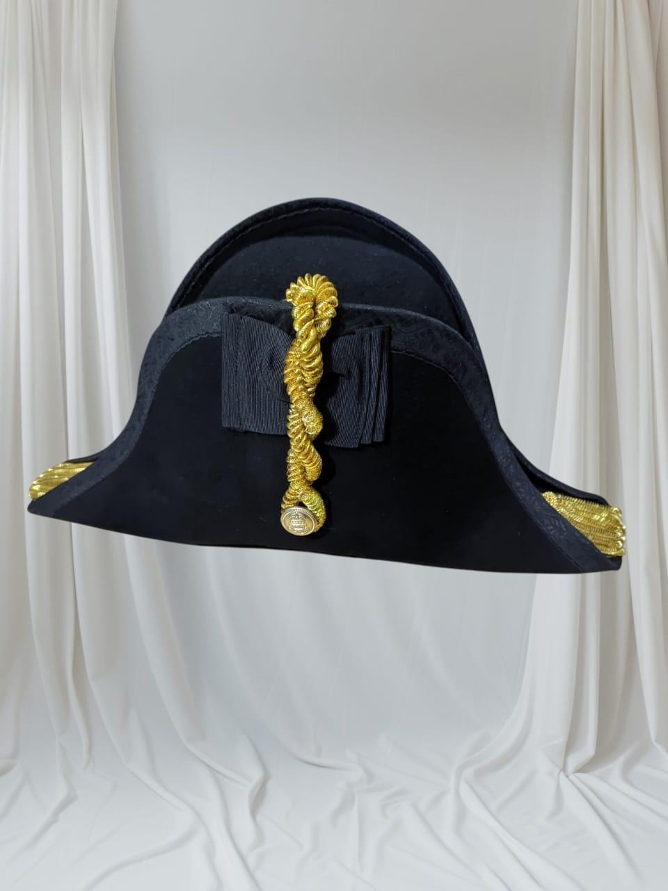 Napoleonic Bicorn Hat: 18th Century British Navy Officer, Military Reenactment