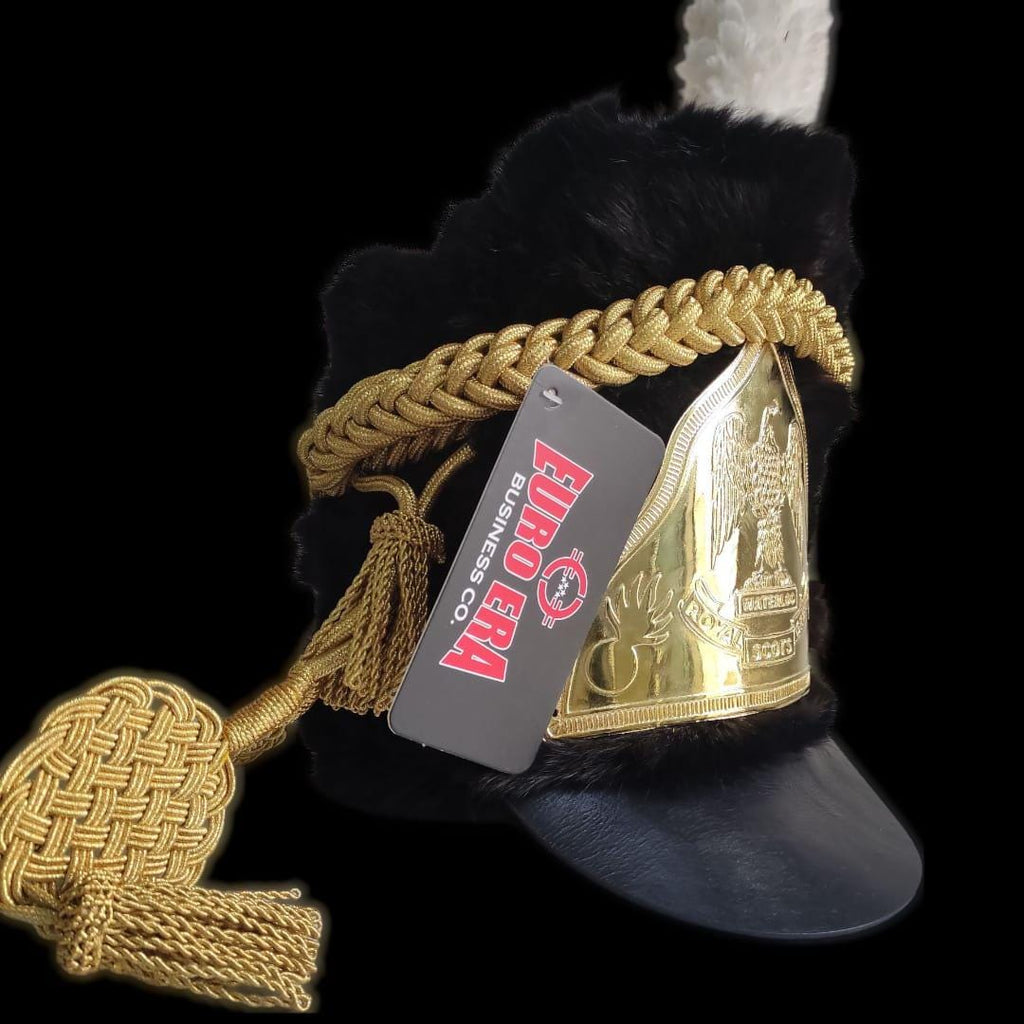 Handmade Napoleonic Shako Hat: Waterloo Scots Guards Reenactment Costume
