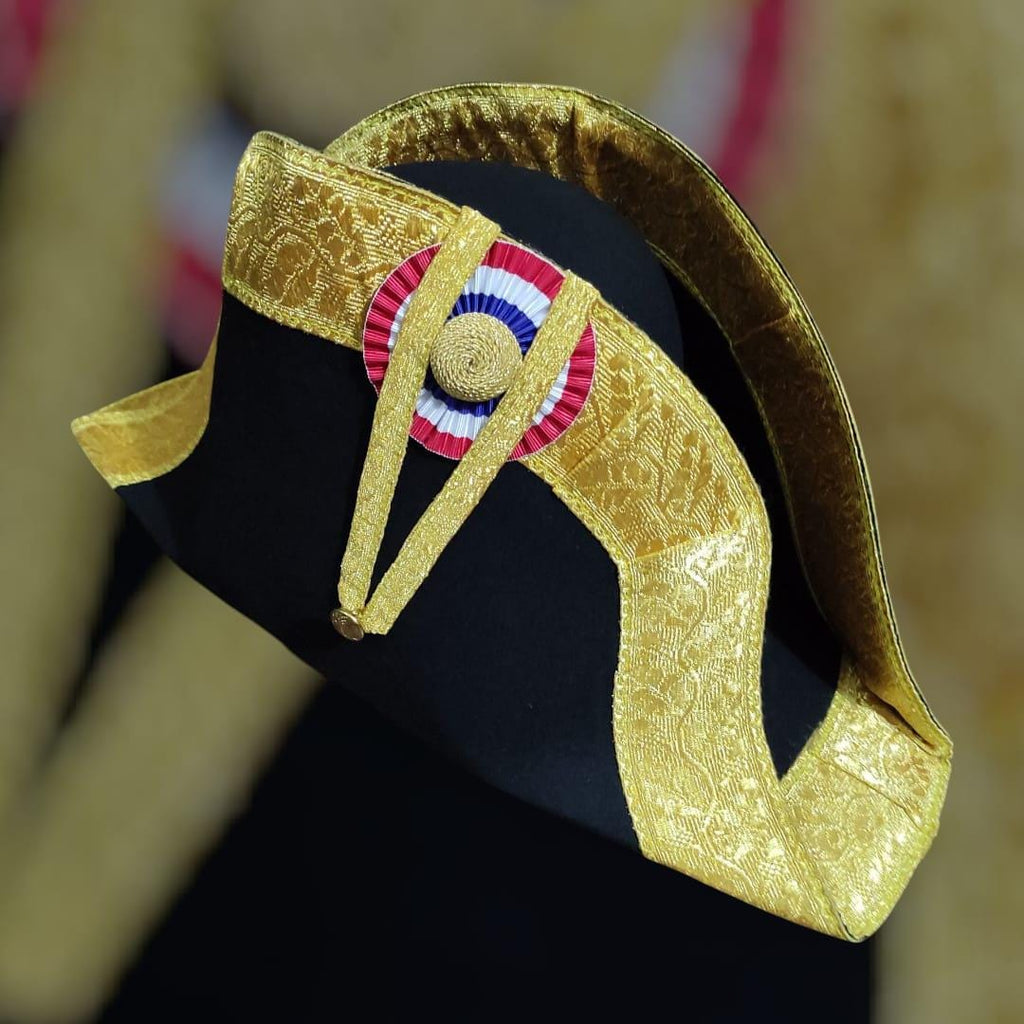 Napoleonic Bicorn Hat: French General Officer Cosplay, Historical Reenactment