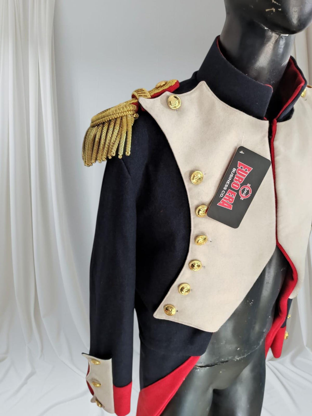 Napoleonic French Imperial Guard Officer Frock Coat: Historical Military Uniform
