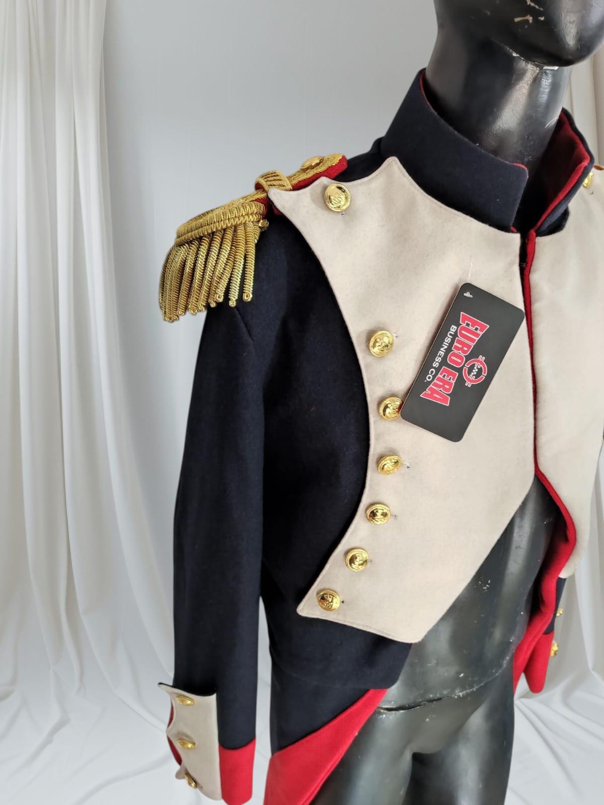Napoleonic French Imperial Guard Officer Frock Coat: Historical Military Uniform