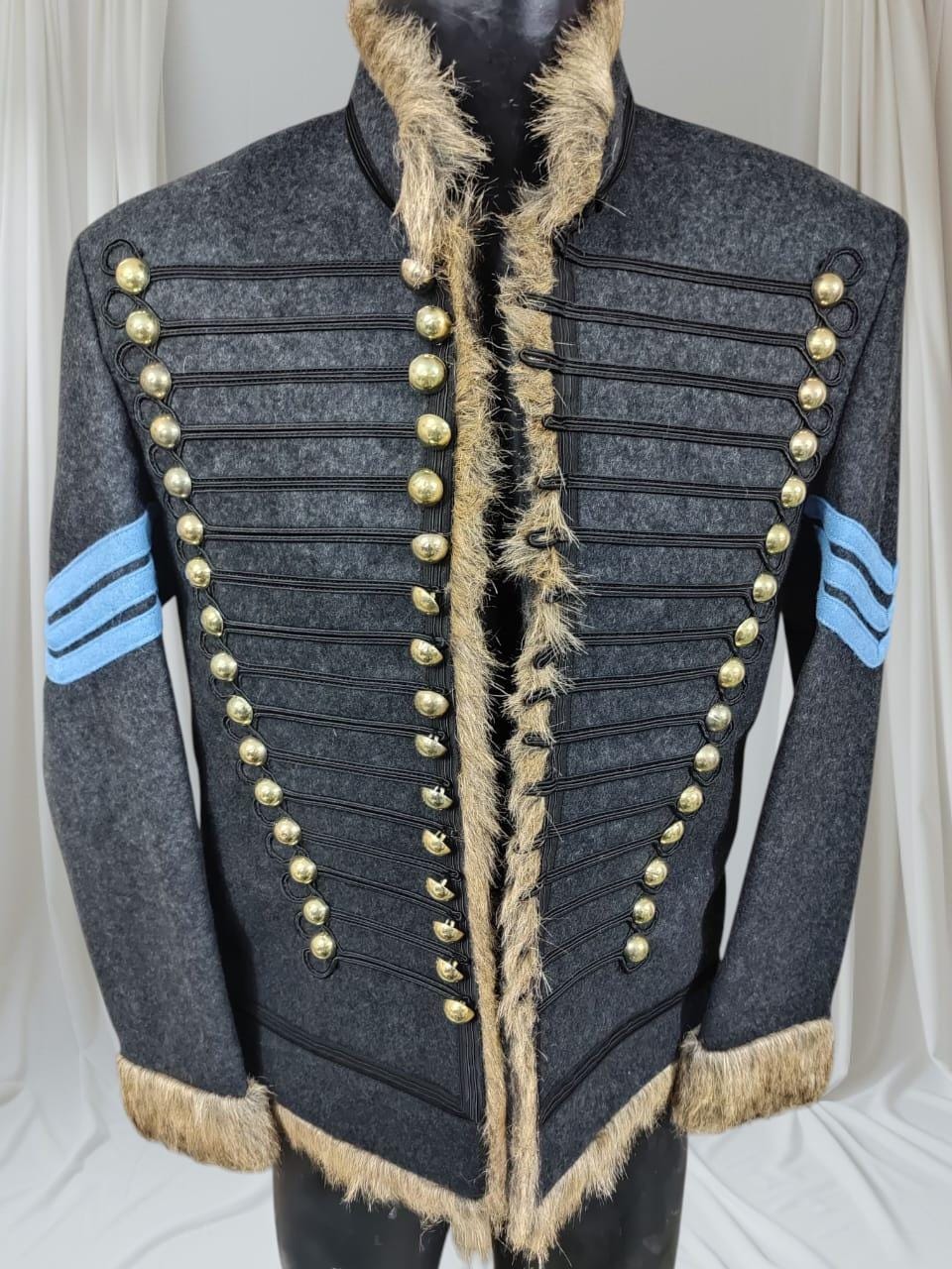 Napoleonic Hussars Pelisse Jacket: Military Reenactment Officer Coat