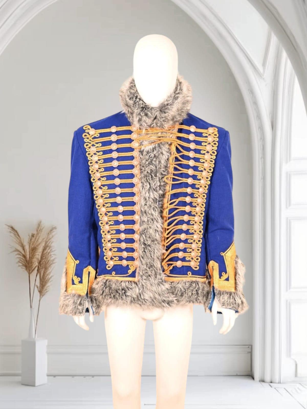 Hussar Military Jacket: 19th Century Napoleonic Officer Style