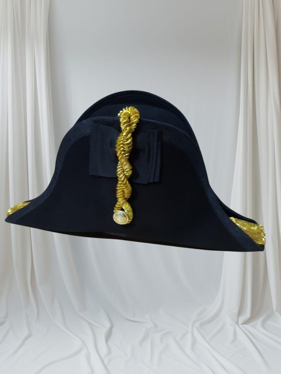 Napoleonic Bicorn Hat: 18th Century British Navy Officer, Military Reenactment