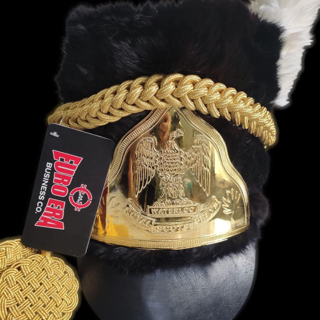Handmade Napoleonic Shako Hat: Waterloo Scots Guards Reenactment Costume