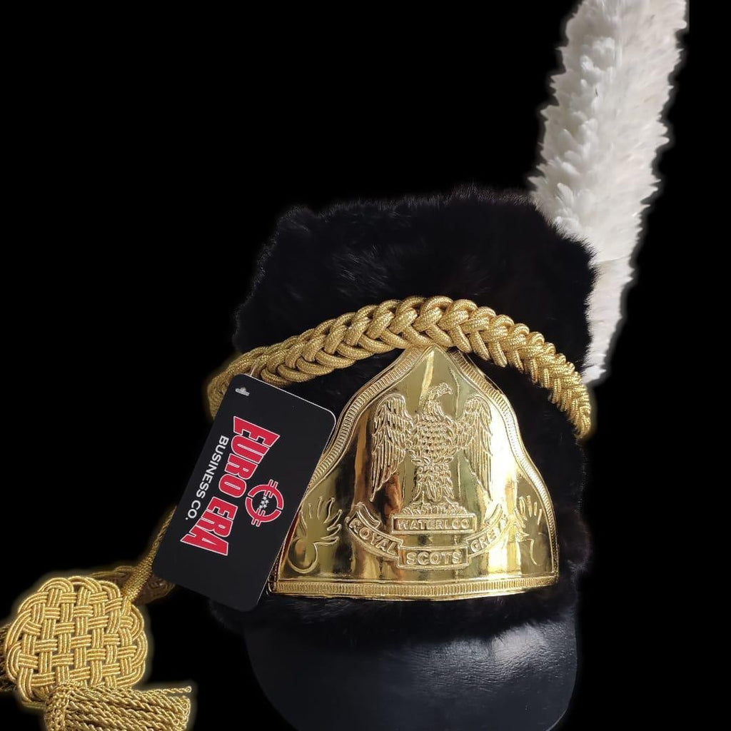 Handmade Napoleonic Shako Hat: Waterloo Scots Guards Reenactment Costume