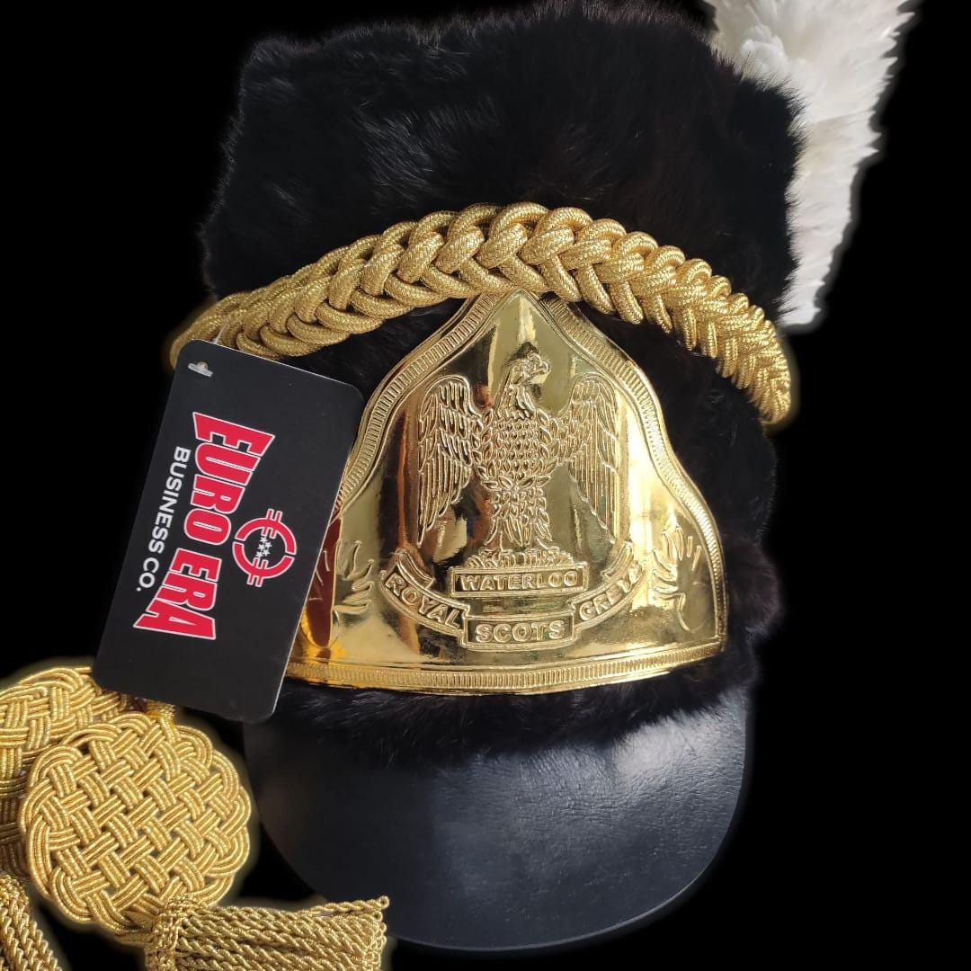Handmade Napoleonic Shako Hat: Waterloo Scots Guards Reenactment Costume