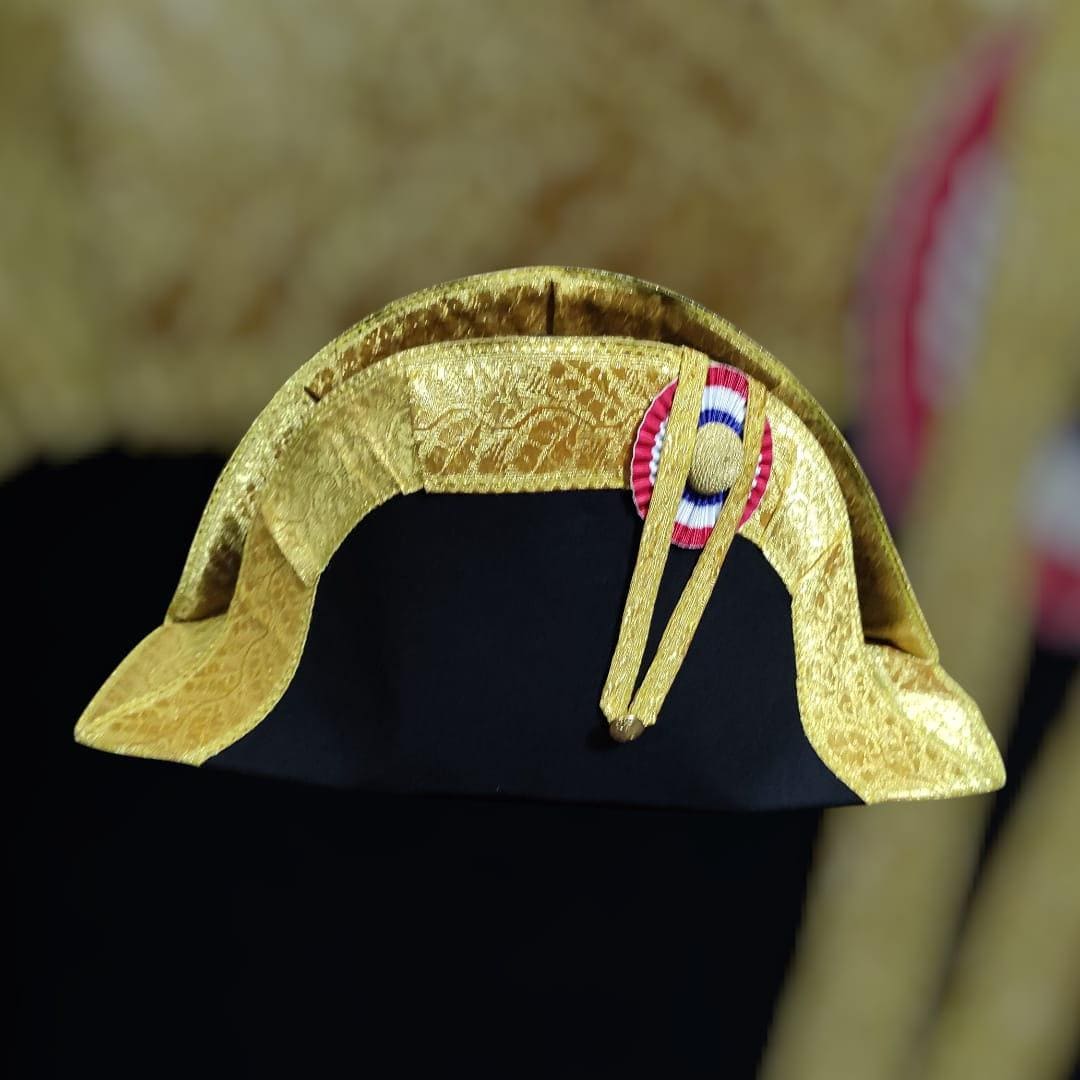 Napoleonic Bicorn Hat: French General Officer Cosplay, Historical Reenactment