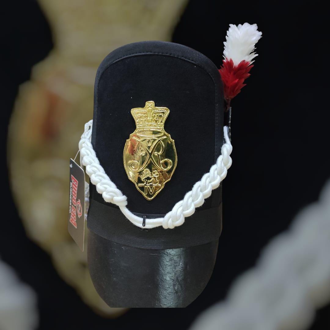 Napoleonic Officer Shako Hat: Military Reenactment, Cosplay Accessory