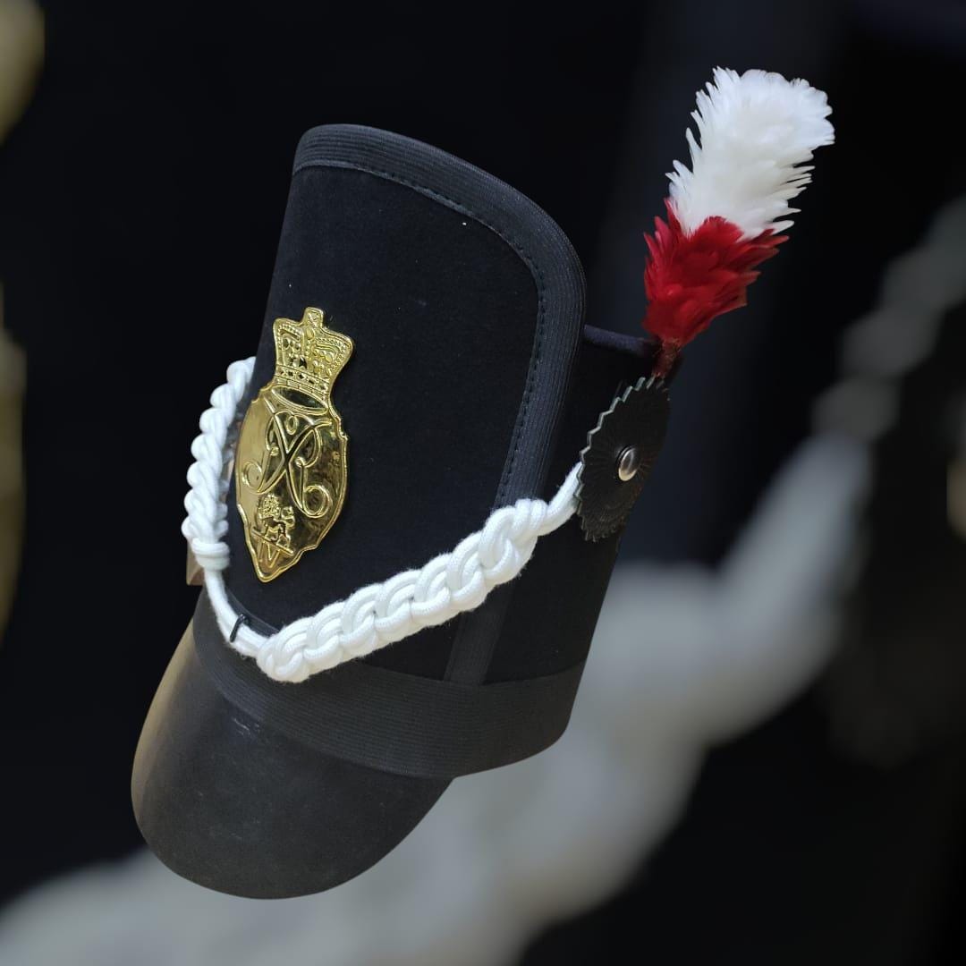 Napoleonic Officer Shako Hat: Military Reenactment, Cosplay Accessory