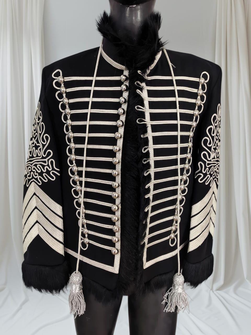 Jimi Hendrix Hussars Jacket: Wool Military Style Coat