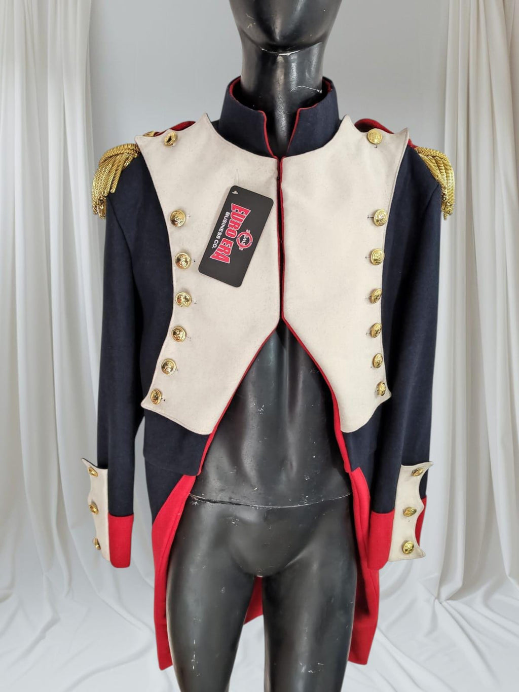 Napoleonic French Imperial Guard Officer Frock Coat: Historical Military Uniform