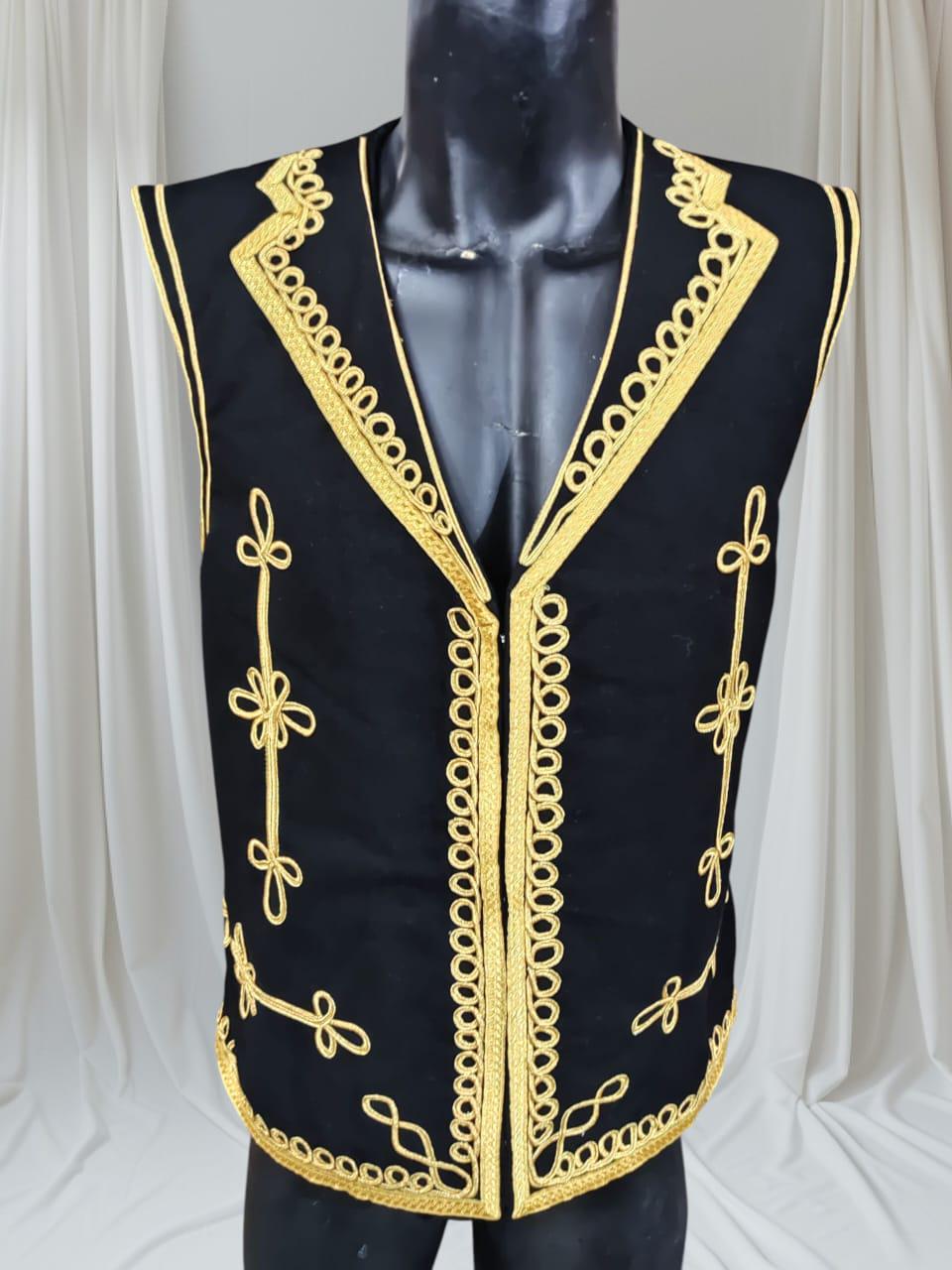 Napoleonic Hussars Wool Jacket & Waistcoat: Jimi Hendrix Style