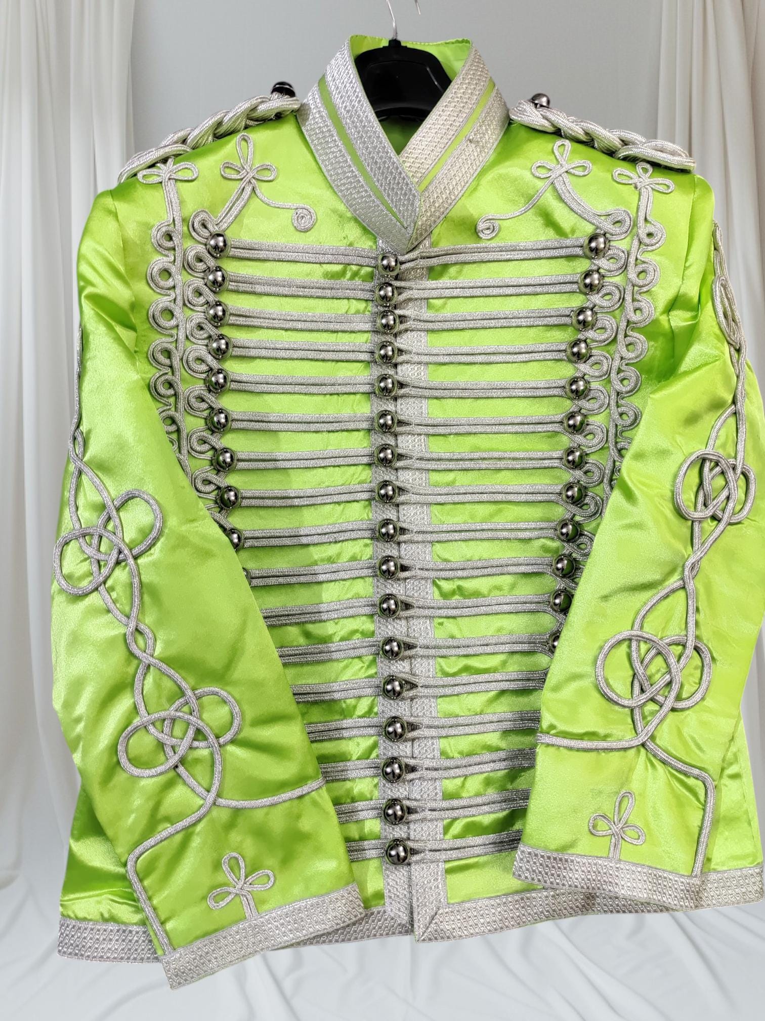 Napoleonic Hussars Ceremonial parade Jacket: Military coat with Aiguillette & Epaulette