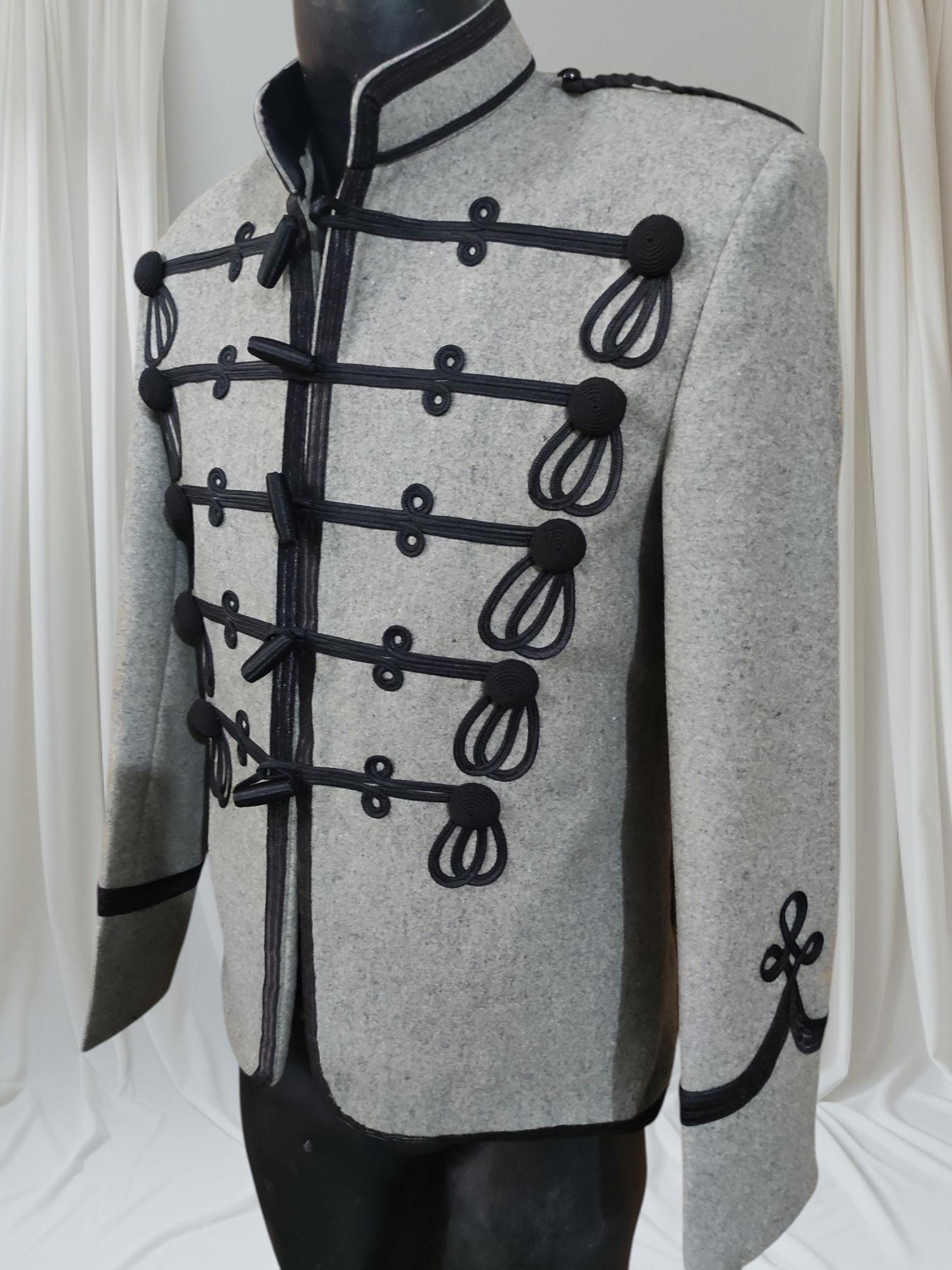 Prussian Hussars Attila Jacket: 18th Century Napoleonic Officer Uniform