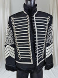 Napoleonic Hussars Pelisse Jacket: Fur Trim, Jimi Hendrix Style